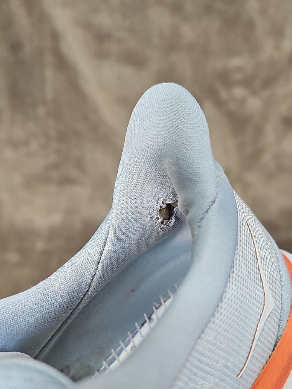 Hoka Clifton 8 Women's Athletic Running Shoe in Light Blue - Picture 11 of 12